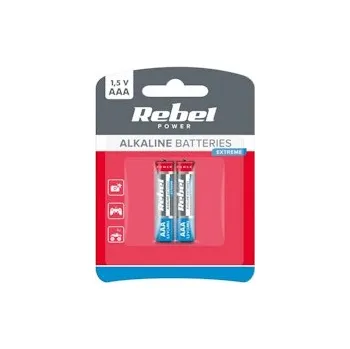 Článková baterie Baterie AAA (R03) alkalická REBEL EXTREME Alkaline
