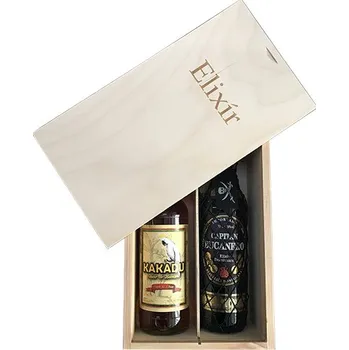 Rum Kakadu 0,7 l + Capitan Bucanero 0,7 l + dárková kazeta