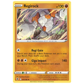 Sběratelská karetní hra Pokémon karta Regirock 075/189