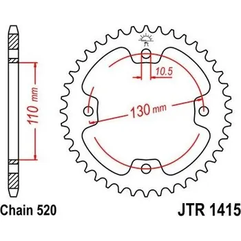 Auto-moto Jt sprockets JTR 1415-38 Kawasaki