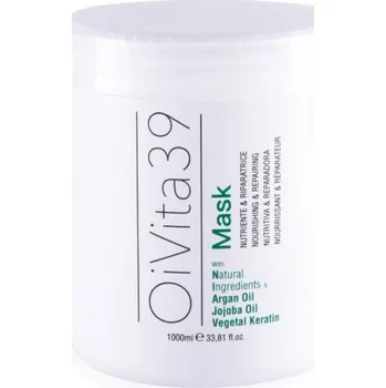 Vlasová regenerace OiVita39 Nourishing Jojoba & Argan Oil Mask - Výživná maska s jojobovým a arganovým olejem 1000 ml