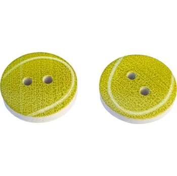 Galanterie Knoflík dřevěný, 15mm, míč 7