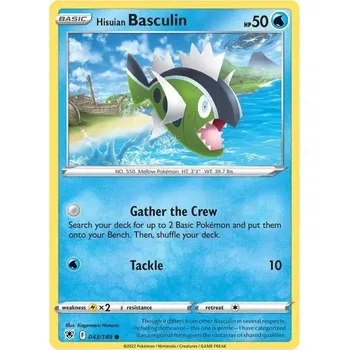 Sběratelská karetní hra Pokémon karta Hisuian Basculin 043/189