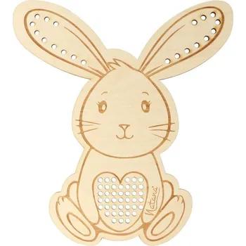 Natana šablona na vyšívání zajíček 15,5 x 17cm