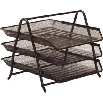 Drátěný zakladač, 3 díly, černý