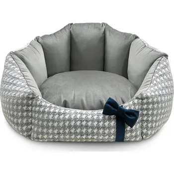 Pelíšek pro psa Luxusní pelíšek pro psy Oh Charlie Glamour šedý Velikost: S