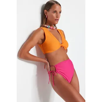 Dámské plavky Dámské bikiny- horní díl Trendyol Trendyol oranžová 2077933