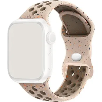 Řemínek na hodinky Silikonový řemínek Ricardo (pro Apple Watch 38/40/41mm), béžový