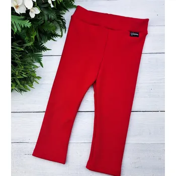 Dívčí legíny Kulišárny Dětské legíny RIB RED VELIKOST: 74 (6-9 měsíců)