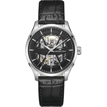 Módní doplněk Hamilton Jazzmaster Skeleton Auto H42535780 + 5 let záruka a dárek ZDARMA