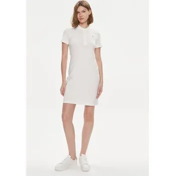 Dámské šaty Tommy Hilfiger Každodenní šaty 1985 WW0WW37853 Écru Slim Fit XXL