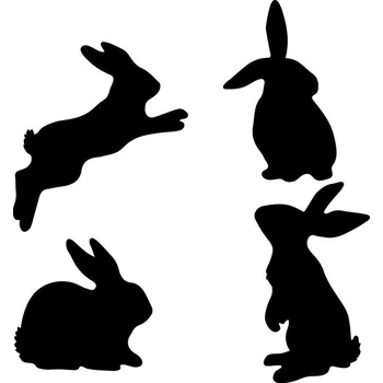 Fotoalbum Výřez zajíčci, černá