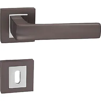 Dveřní kování Dveřní kování MP Holly HR (T/OC - Titan / chrom lesklý), klika-klika, Bez spodní rozety, MP T/OC (titan/chrom lesklý)