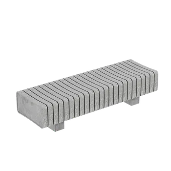 Zahradní lavice Parkový sedák BENITO Vertebra z recyklovaných plastů