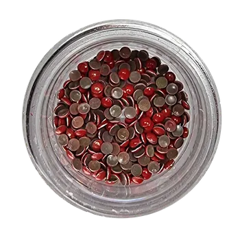 Zdobení na nehty pecky červené