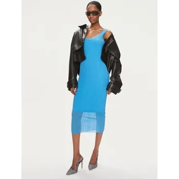 Dámské šaty Pinko Každodenní šaty Dune 103540 A1ND Modrá Slim Fit L