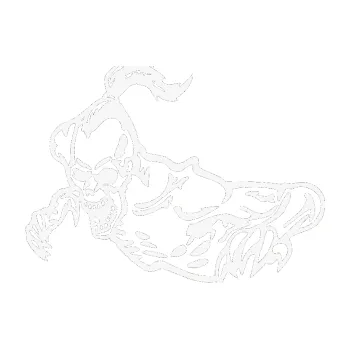 Samolepicí dekorace na vozidlo Zombík levá (09 - bílá) SAMOLEPKA NA AUTO, NÁLEPKA, FÓLIE, POLEP, TUNING, VLASTNÍ TEXT, TISK, AUTOSAMOLEPKY.cz, POLEPY, OBRÁZEK, LOGO, 3D STICKERS