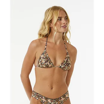 Dámské plavky Plavky Rip Curl SEA OF DREAMS SLIDING TRI Brown velikost M