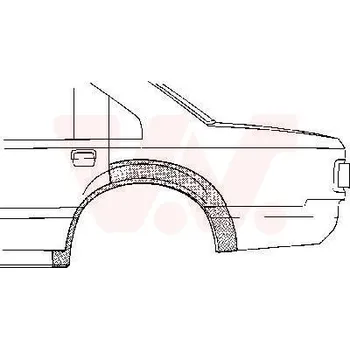 Karosérie Boční stěna VAN WEZEL 1876148
