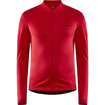 cyklistický dres Dres na kolo CRAFT Core Bike SubZ dlouhý rukáv pánský červená Velikost: XXL
