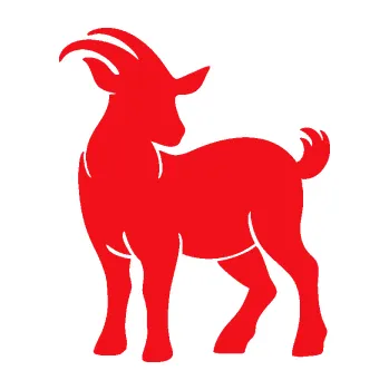 Samolepící dekorace SAMOLEPKA Koza 004 pravá (10 - červená) NA AUTO, NÁLEPKA, FÓLIE, POLEP, TUNING, VLASTNÍ TEXT, TISK, AUTOSAMOLEPKY.cz, POLEPY, OBRÁZEK, LOGO, SAMOLEPKY