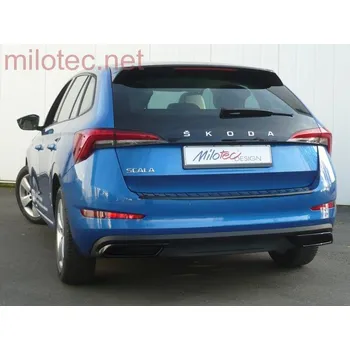 Koncovka výfuku Dummy - koncovky výfuku, ABS - černý lesklý "klavírlak", Scala (2 761 04)