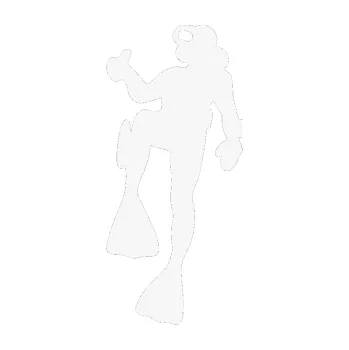 Polep vozidla SAMOLEPKA Potápěč 001 levá (09 - bílá) NA AUTO, NÁLEPKA, FÓLIE, POLEP, TUNING, VLASTNÍ TEXT, TISK, AUTOSAMOLEPKY.cz, POLEPY, OBRÁZEK, LOGO, SAMOLEPKY