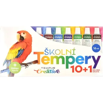Vodová barva Temperové barvy Tempus, 10 + 1