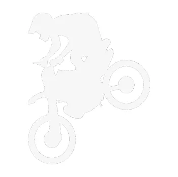 Samolepící dekorace SAMOLEPKA Motorka 020 levá motokros (09 - bílá) NA AUTO, NÁLEPKA, FÓLIE, POLEP, TUNING, VLASTNÍ TEXT, TISK, AUTOSAMOLEPKY.cz, POLEPY, OBRÁZEK, LOGO, SAMOLEPKY
