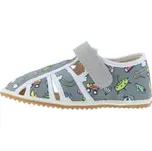 Jonap Barefoot bačkůrky HOME NEW POLOOTEVŘENÉ - fruit šedá Velikost EU: 27, vnitřní délka: 178, vnitřní šířka: 72