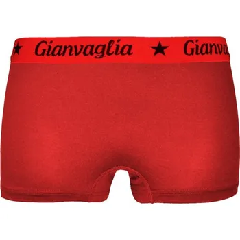 Pánské spodní prádlo Dámské boxerky Gianvaglia nižší jednobarevné 8037 Barva/Velikost: červená / L/XL