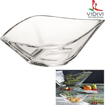 Talíř VIDIVI VIDIVI, skleněné misky LEAF 0,25 l, 19 x 11 cm, sada 6 ks v balení