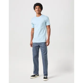 Pánské tričko WRANGLER® PÁNSKÉ TRIKO SS SIGN OFF - DREAM BLUE 3XL