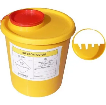 Nádoba na zdravotnický odpad 1,5 L polypropylen (PP) 1,5 litrů