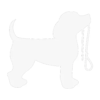 Polep vozidla SAMOLEPKA Pes 063 pravá štěnátko s vodítkem (09 - bílá) NA AUTO, NÁLEPKA, FÓLIE, POLEP, TUNING, VLASTNÍ TEXT, TISK, AUTOSAMOLEPKY.cz, POLEPY, OBRÁZEK, LOGO, SAMOLEPKY
