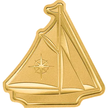 Zlatá mince Plachetnice 0,5 g 2022