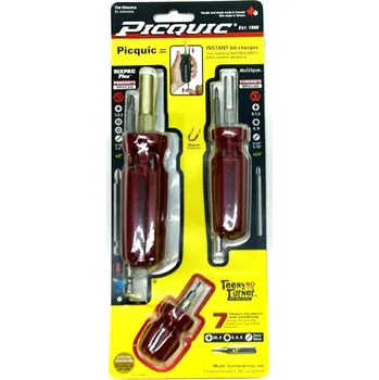 Šroubovák Sada šroubováků s bity Family Combo Pack Picquic - červená