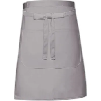 Pracovní zástěra Link Kitchen Wear Pekařská zástěra s kapsou X964T Mouse Grey 90 x 50 cm
