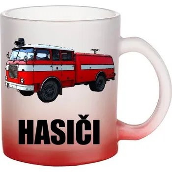 Skleněný hrnek Škoda 706 RTHP II (hrneček s traktorem matné sklo)