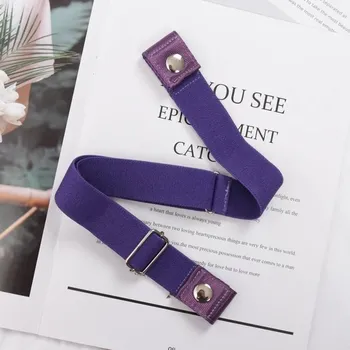 Opasek Elastický pásek bez přezky - NACHOVÝ