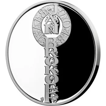 Stříbrná mince Jan Brokoff b.k. 2018