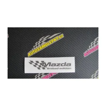 Samolepicí dekorace na vozidlo Mazda limited edition levá (05 - žlutá citron) SAMOLEPKA NA AUTO, NÁLEPKA, FÓLIE, POLEP, TUNING, VLASTNÍ TEXT, TISK, AUTOSAMOLEPKY.cz, POLEPY, OBRÁZEK, LOGO, 3D STICKERS