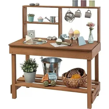 Dětská kuchyňka MUDDY BUDDY Mud Starter dětská kuchyňka 80 x 40 x 90 cm hnědá