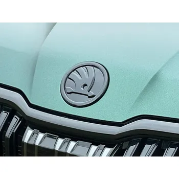 Znak automobilu Škoda Kodiaq-Přední znak ŠKODA Crystal Black F9X