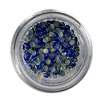 Zdobení na nehty pecky modré tmavé