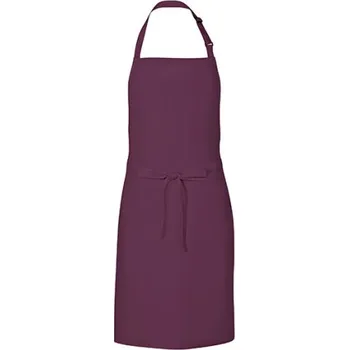 Pracovní zástěra Link Kitchen Wear Gastro zástěra X986 Aubergine -ca. Pantone 5115 72 x 85 cm
