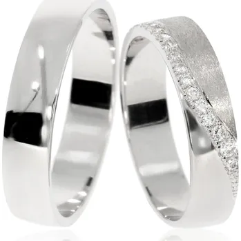 Prsten Zlatnictví Helios Zlaté snubní prsteny L-352/B Kameny: Se Zirkony