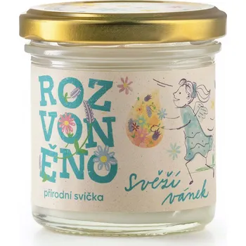 Svíčka Vonná svíčka Svěží vánek - s eukalyptem a citronem, 130 ml