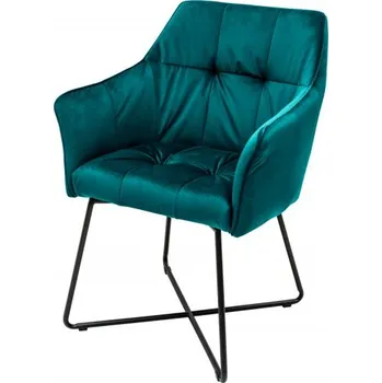 Noble Home SET 2ks Tyrkysová sametová židle Loft