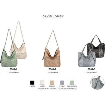 Kabelka Dámská Kabelka DAVID JONES 7061-2 mix